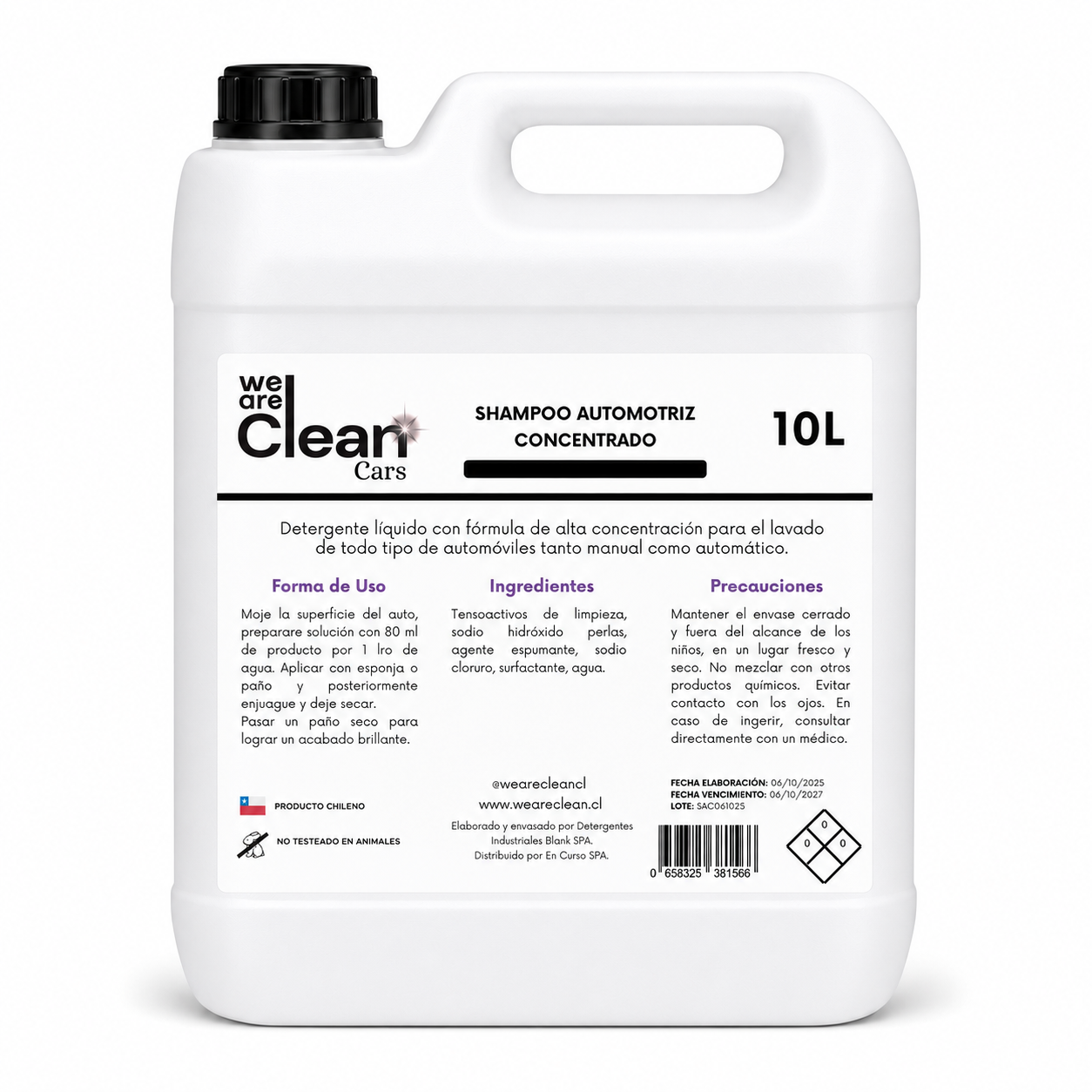 Shampoo Automotriz Concentrado