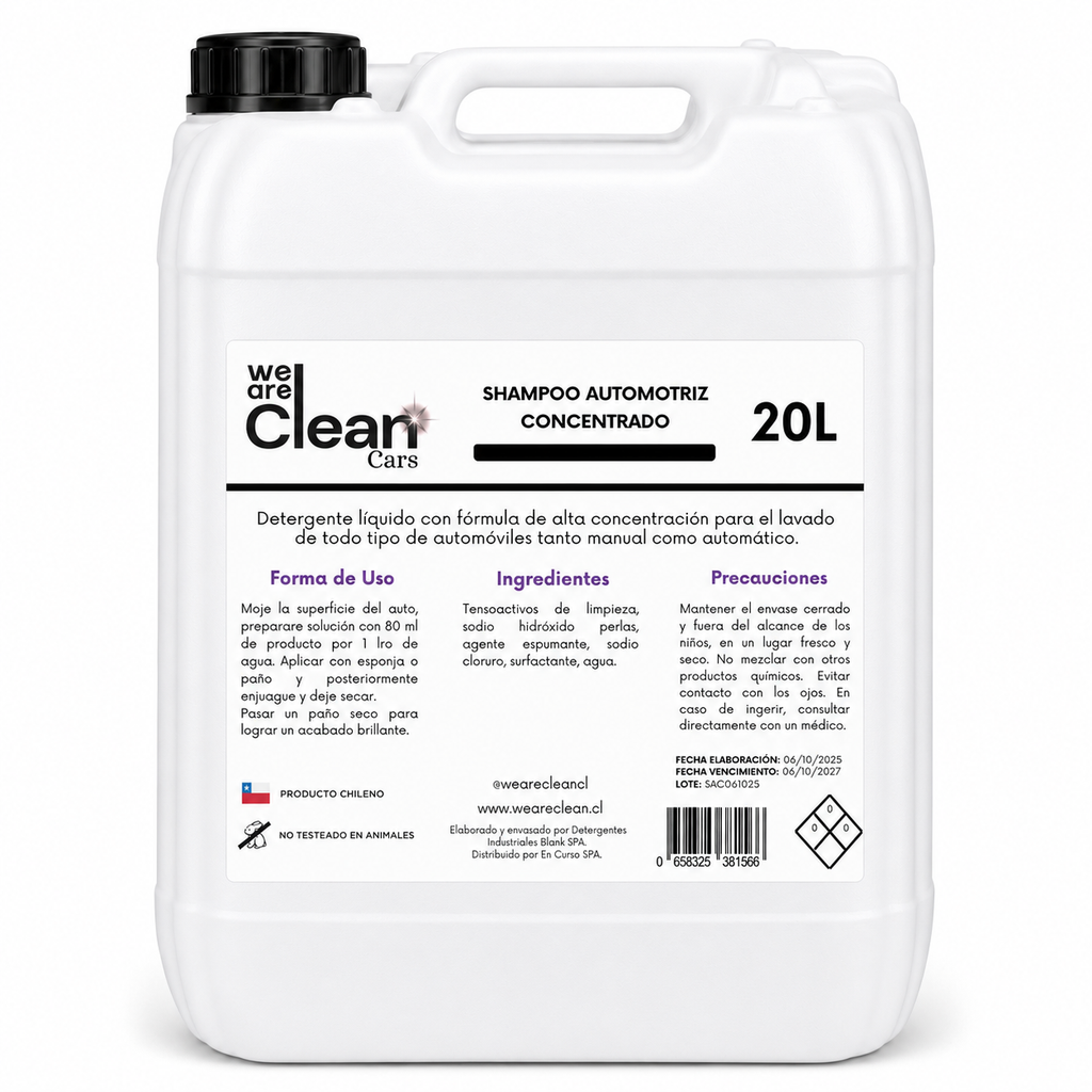 Shampoo Automotriz Concentrado