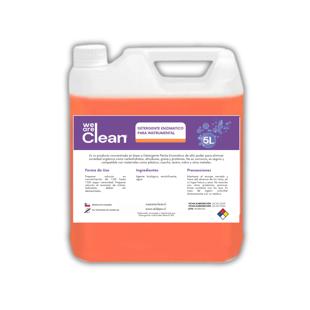 Detergente Enzimático 5 litros – We are Clean