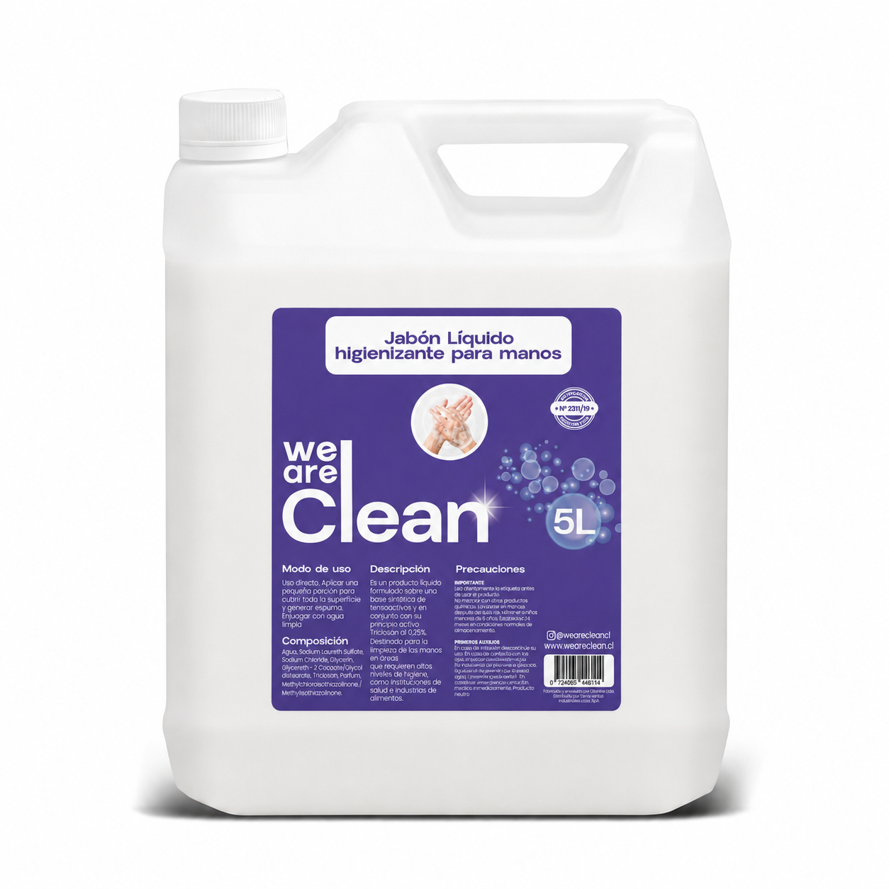 Jabon Higienizante Manos Triclosan 0,25%