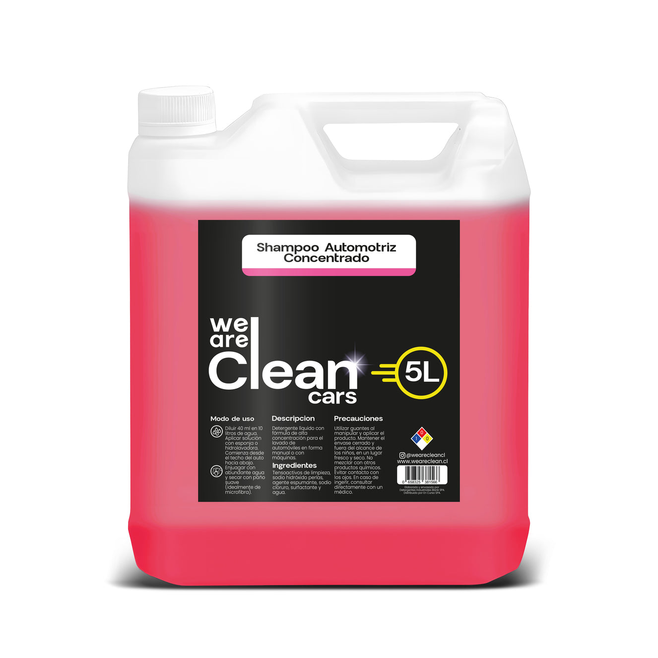 Shampoo Automotriz Concentrado 5 litros